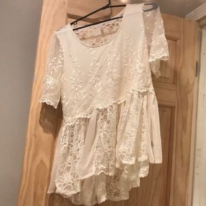 Free People Sheer Blouse Size Medium